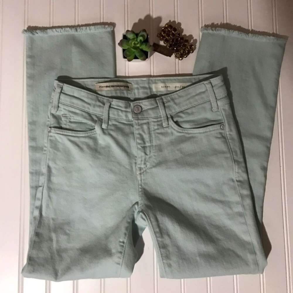 Pilcro and the Letterpress cropped flare jeans